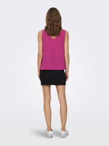 ONLY Regular Fit V-Neck Top -Very Berry - 15230066