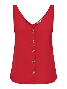 ONLY Knoopdetail Top -Mars Red - 15230066