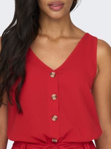 ONLY Button detail Top -Mars Red - 15230066