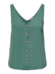 ONLY Knoopdetail Top -Blue Spruce - 15230066