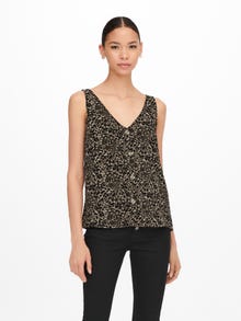 ONLY Print Top -Toasted Coconut - 15230067