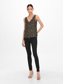 ONLY Printed Top -Toasted Coconut - 15230067