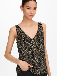 ONLY Imprimé Top -Toasted Coconut - 15230067