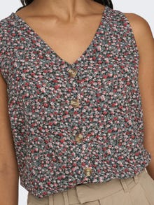 ONLY Printed Top -Balsam Green - 15230067
