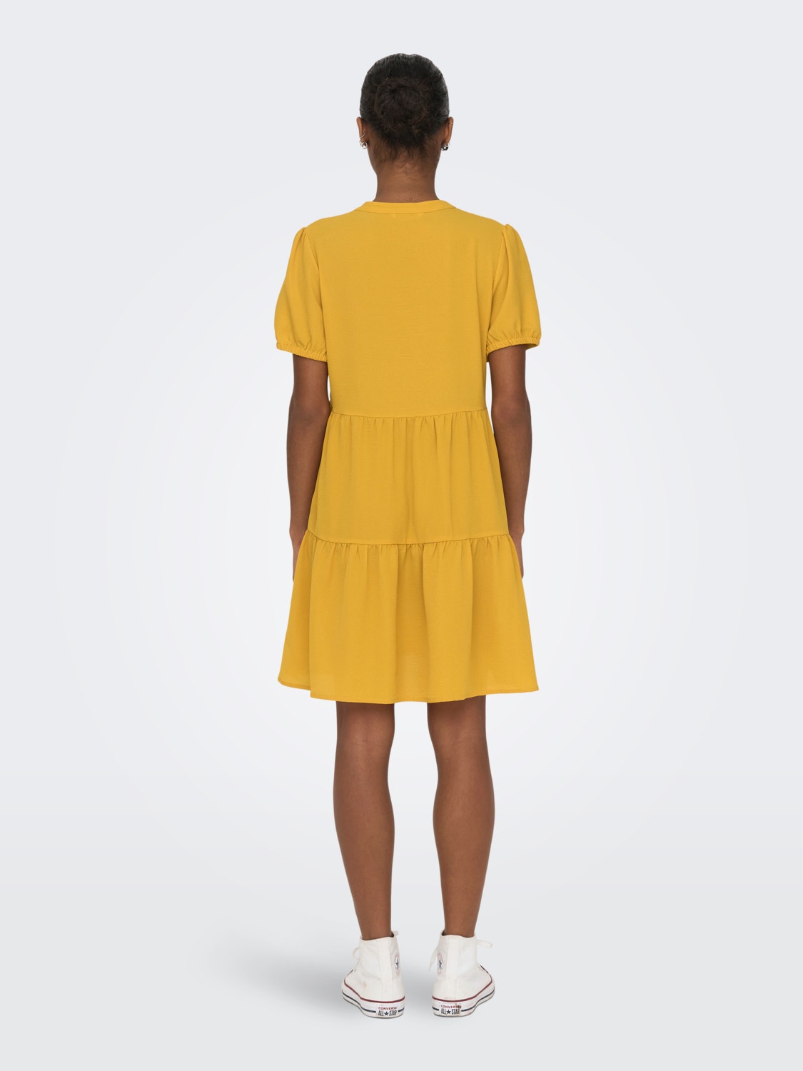 ONLY Regular Fit V-Neck Short dress -Mango Mojito - 15230094