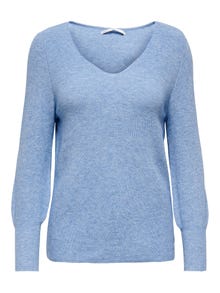 ONLY Regular Fit V-Neck Pullover -Sodalite Blue - 15230147