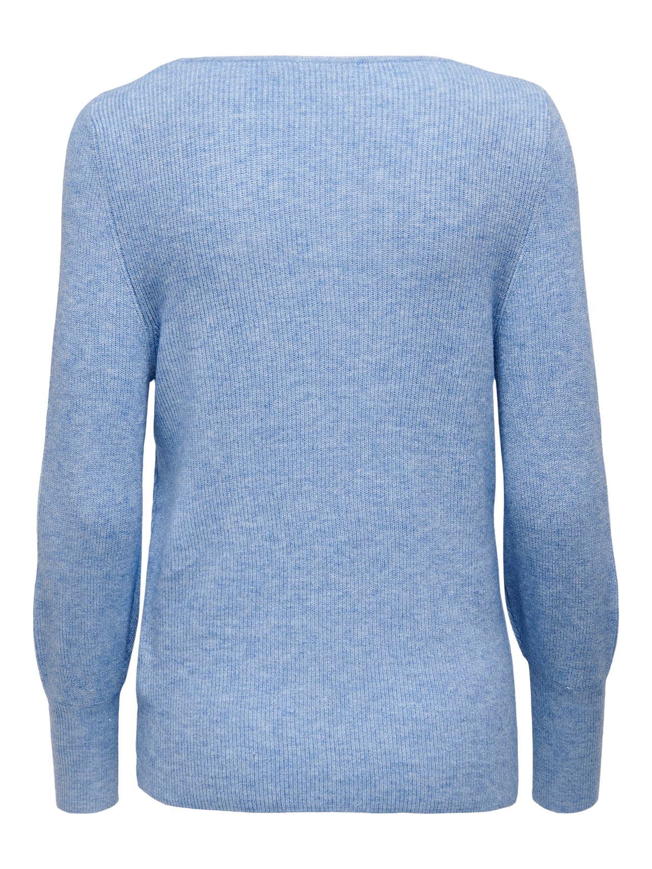 ONLY Lång V-ringad Stickad tröja -Sodalite Blue - 15230147