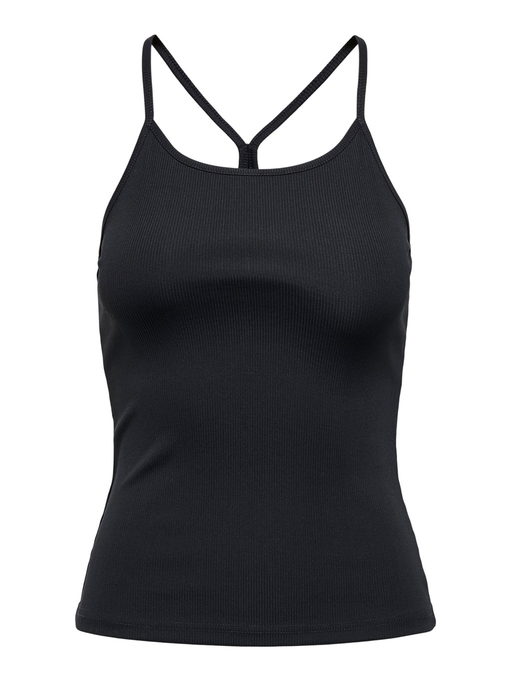 De canalé Camiseta de tirantes | Negro | ONLY®