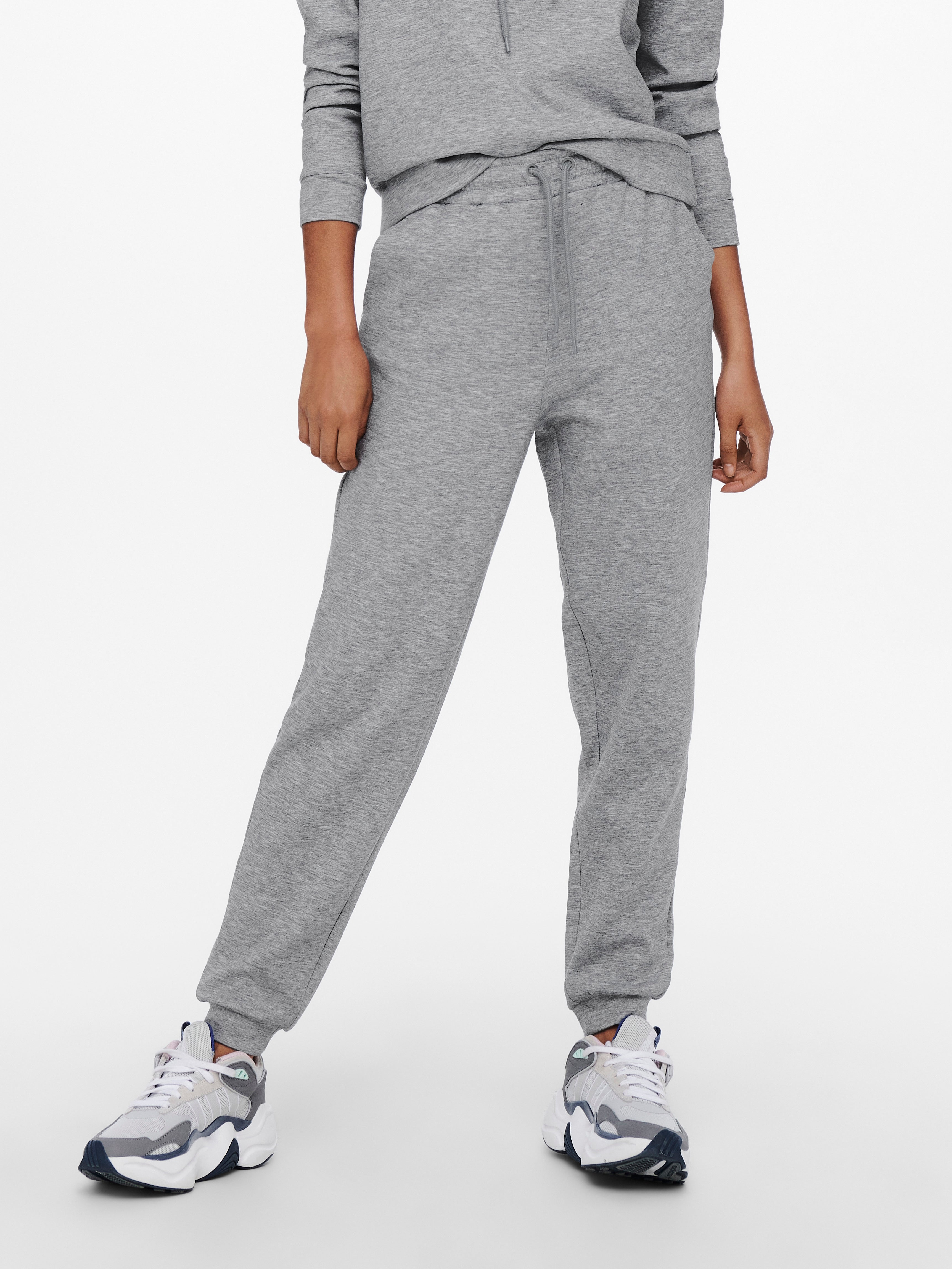 high waisted grey sweatpants