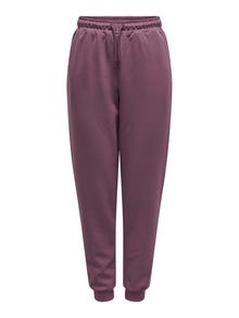 ONLY Regular Fit High waist Fitted hems Trousers -Eggplant - 15230209