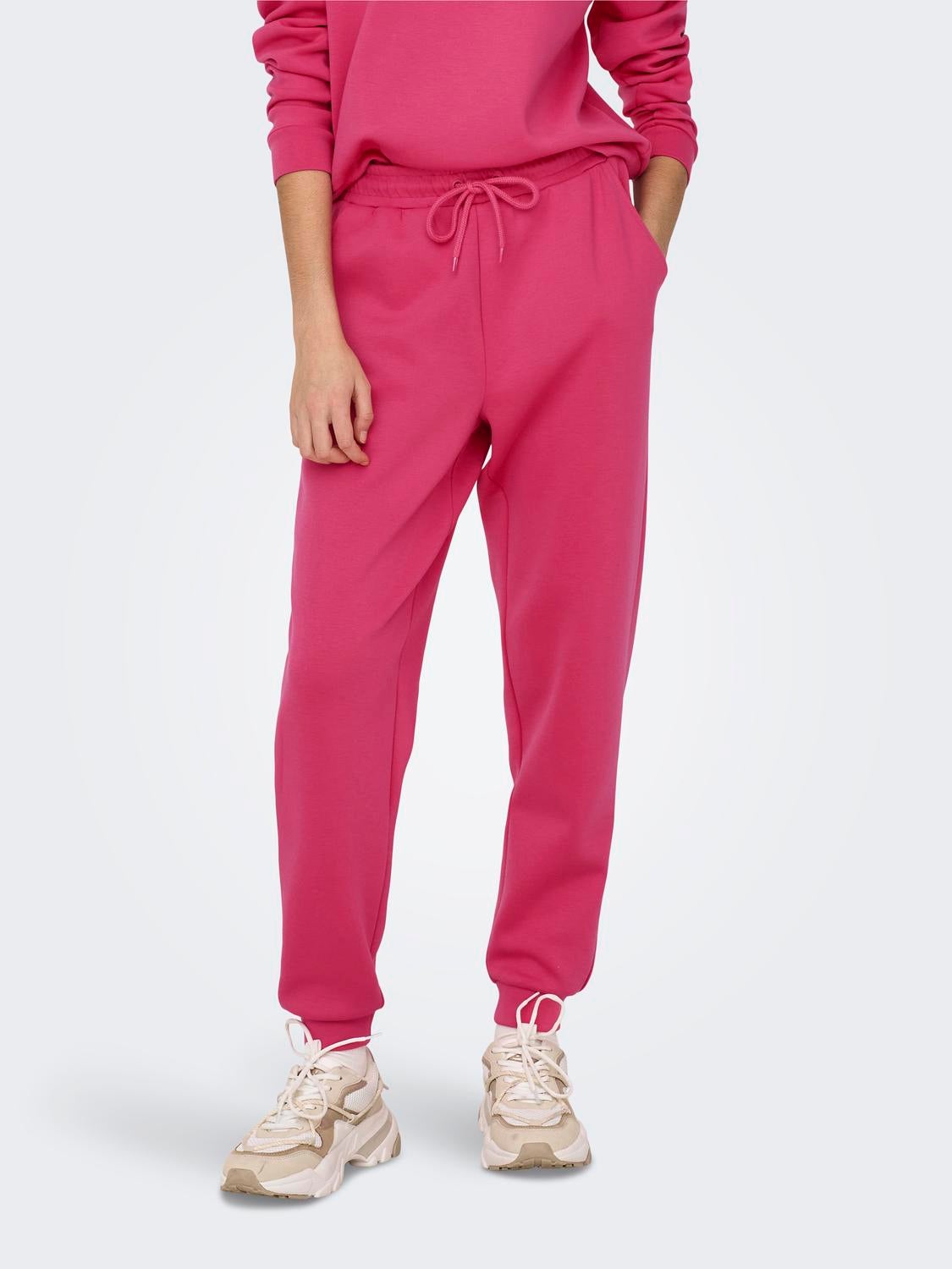 High waist training Sweatpants, Medium Rose