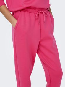 ONLY Regular Fit High waist Fitted hems Trousers -Raspberry Sorbet - 15230209