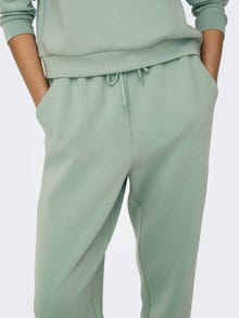 ONLY Pantalons Regular Fit Taille haute Bas ajustés -Frosty Green - 15230209