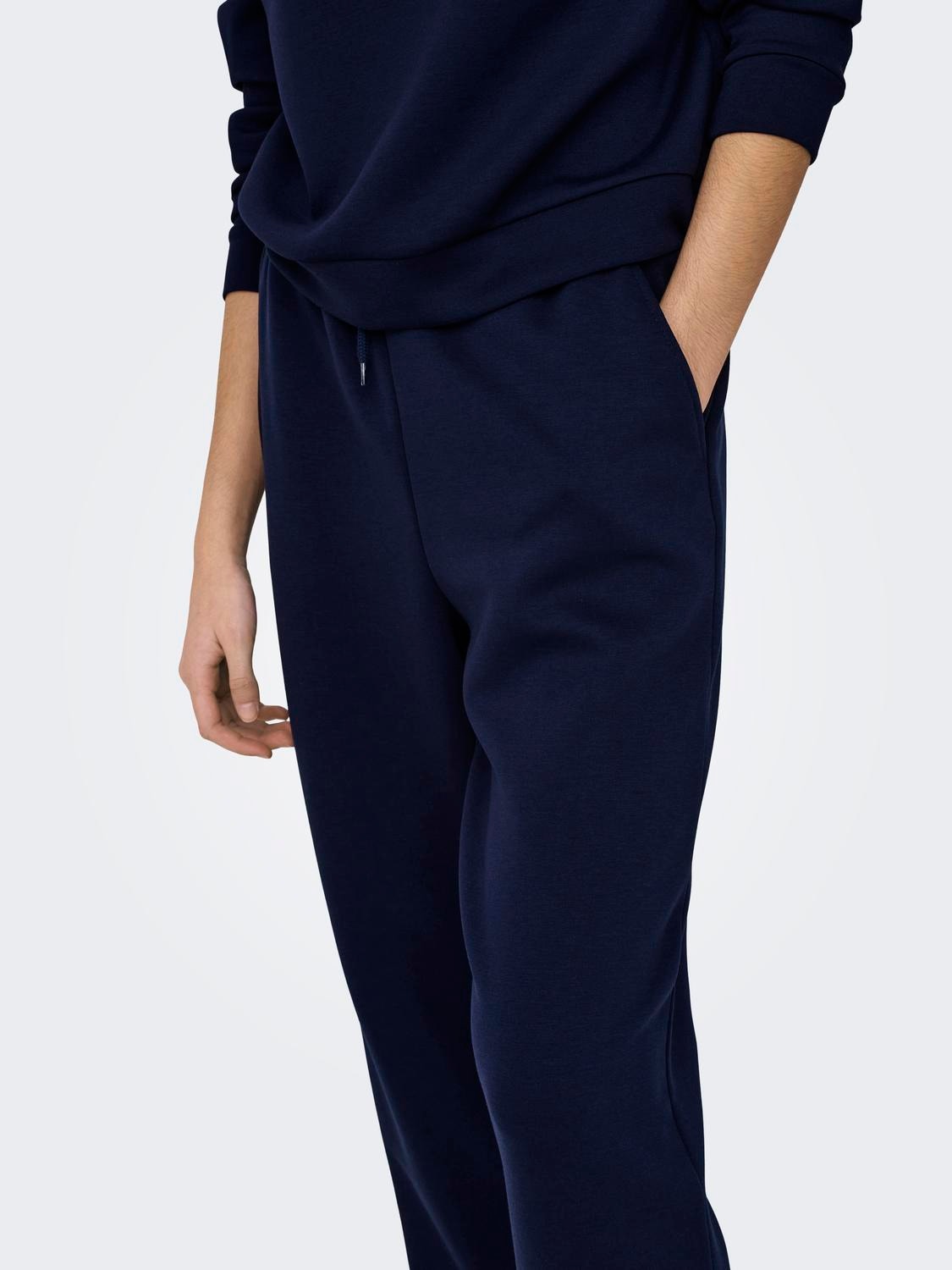 ONLY Regular Fit High waist Fitted hems Trousers -Maritime Blue - 15230209