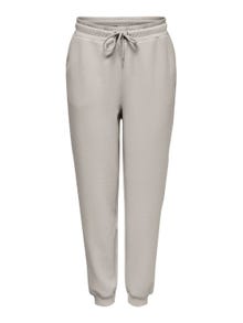 ONLY Pantalons Regular Fit Taille haute Bas ajustés -Pumice Stone - 15230209