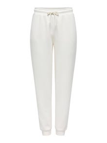 ONLY Tavapärane lõige Kõrge vöökoht Sobitatud äärised Püksid -Cloud Dancer - 15230209