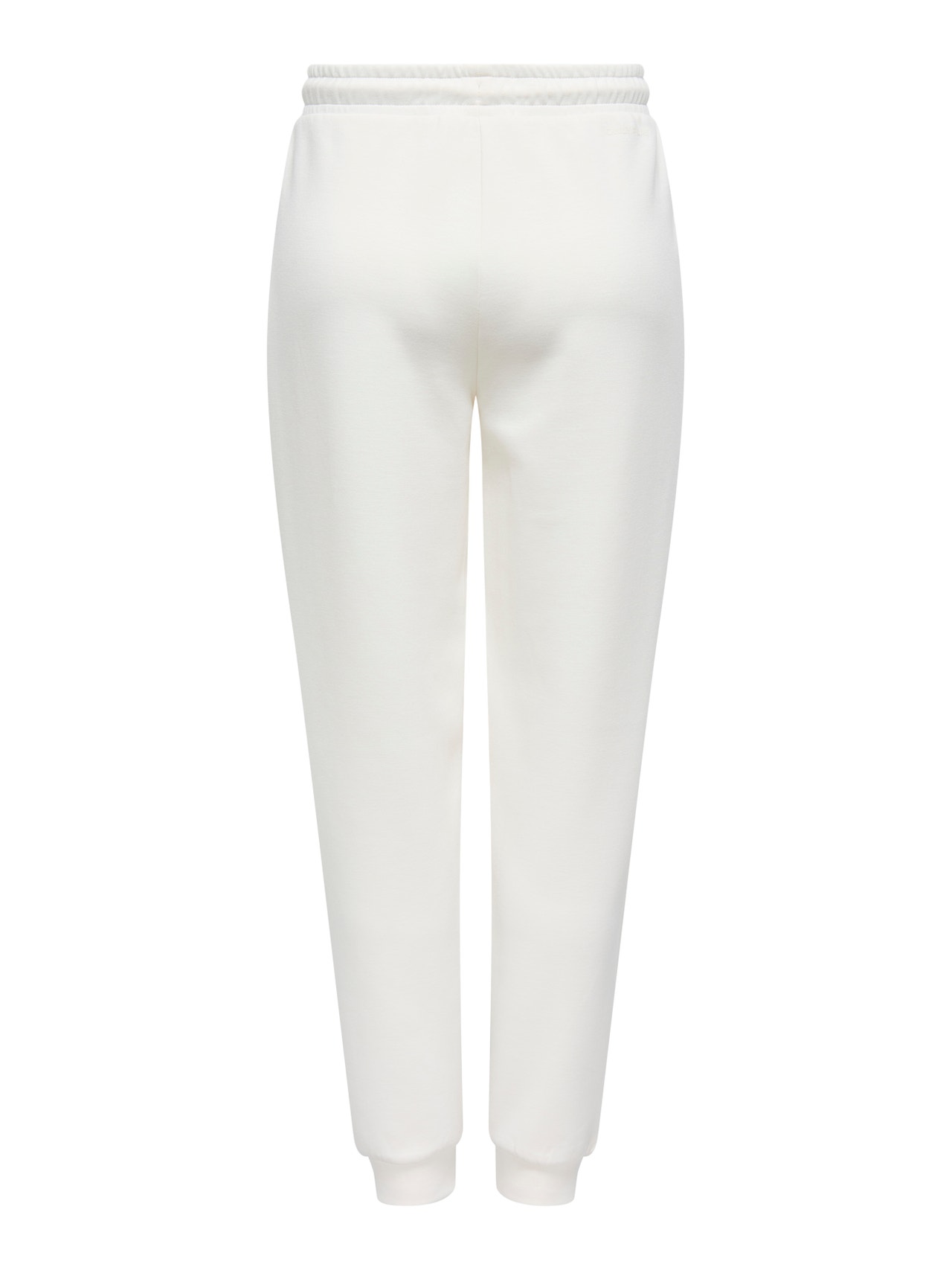 ONLY Tavapärane lõige Kõrge vöökoht Sobitatud äärised Püksid -Cloud Dancer - 15230209