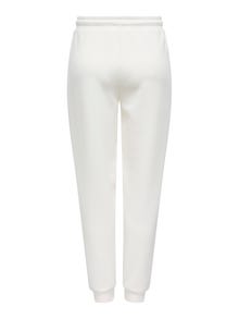 ONLY Tavapärane lõige Kõrge vöökoht Sobitatud äärised Püksid -Cloud Dancer - 15230209