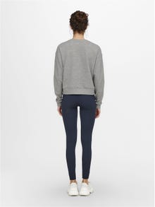 ONLY Sportliches Sweatshirt -Light Grey Melange - 15230217