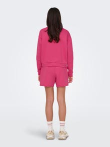ONLY Regular Fit Round Neck Dropped shoulders Sweatshirt -Raspberry Sorbet - 15230217
