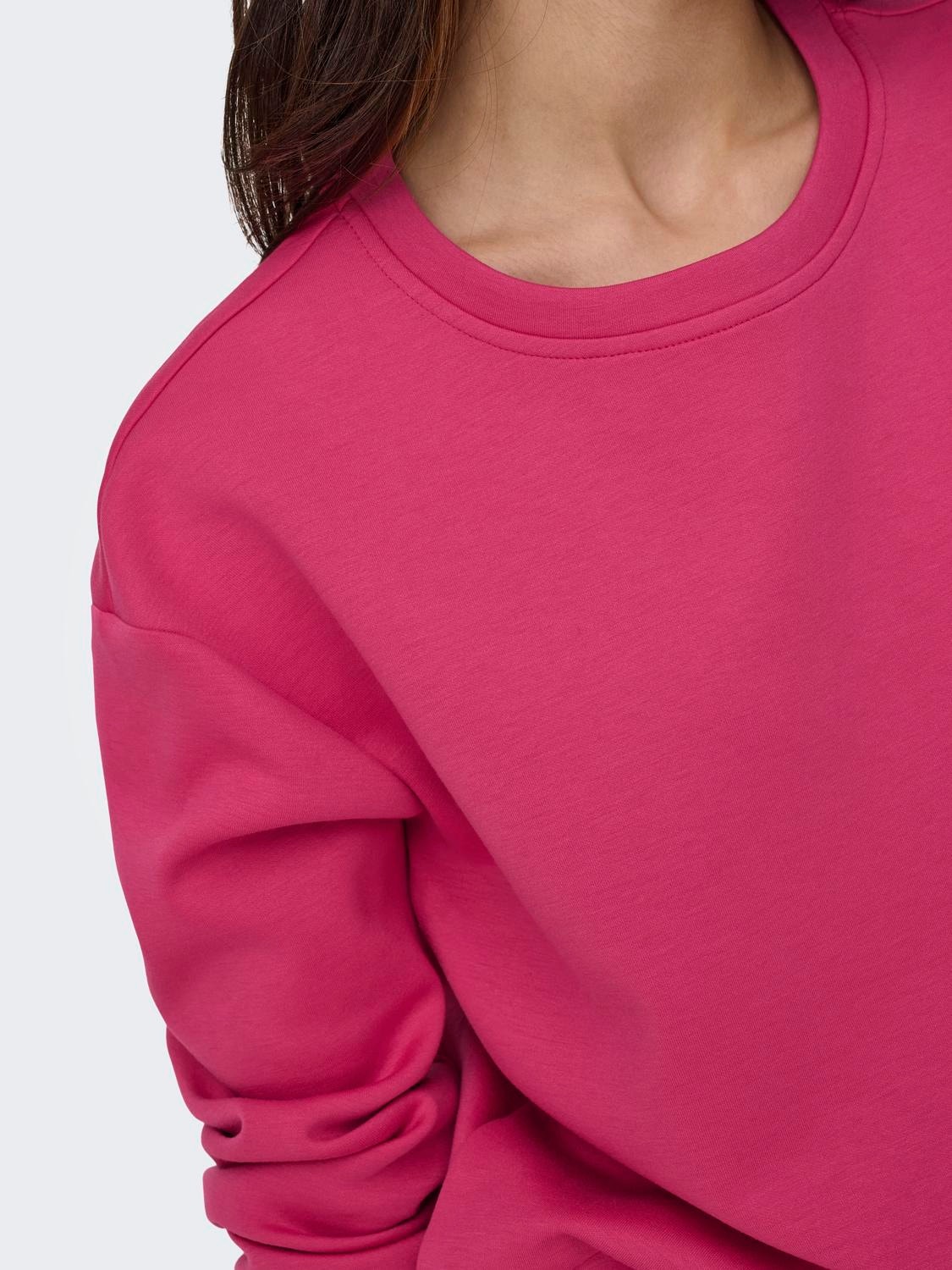 ONLY Sportig Sweatshirt -Raspberry Sorbet - 15230217