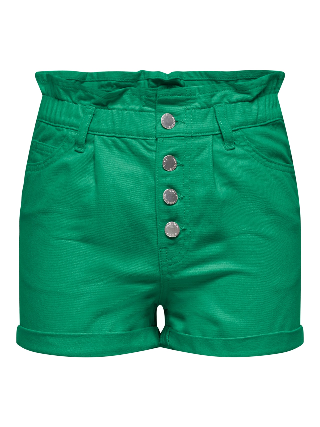 ONLY Baggy fit Omvouwbare zomen Shorts -Simply Green - 15230253