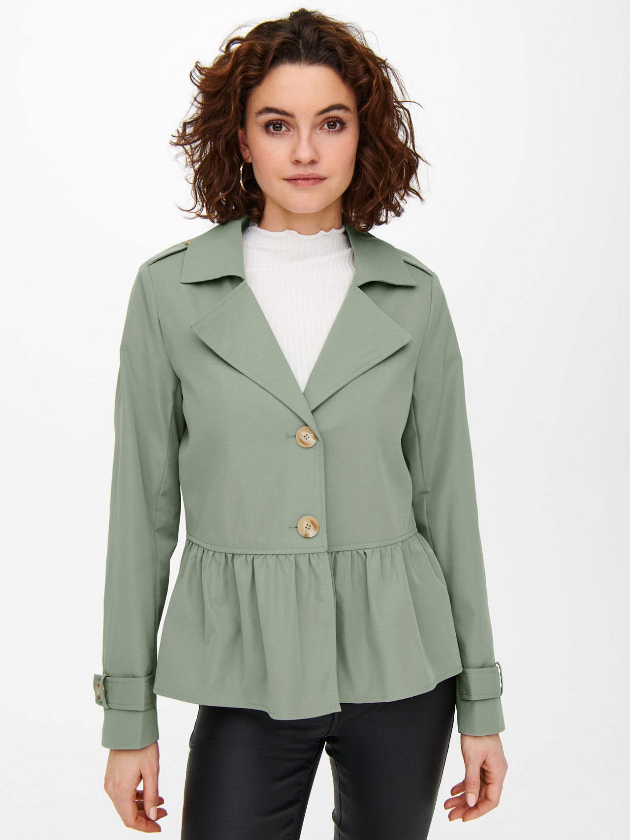 ONLY Court Trench -Silver Sage - 15230367