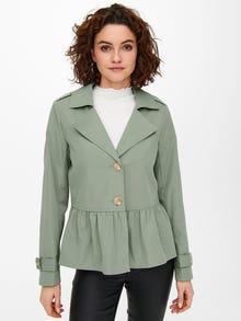 ONLY Kurzer Trenchcoat -Silver Sage - 15230367