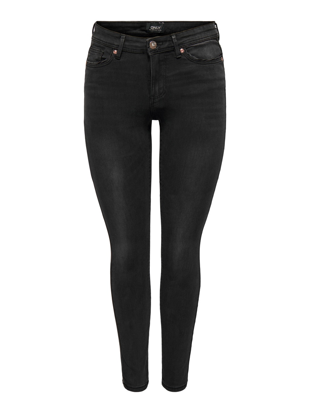 ONLWauw Mid Skinny Fit Jeans Schwarz ONLY onlwauw-mid-skinny-fit-jeans-schwarz-only