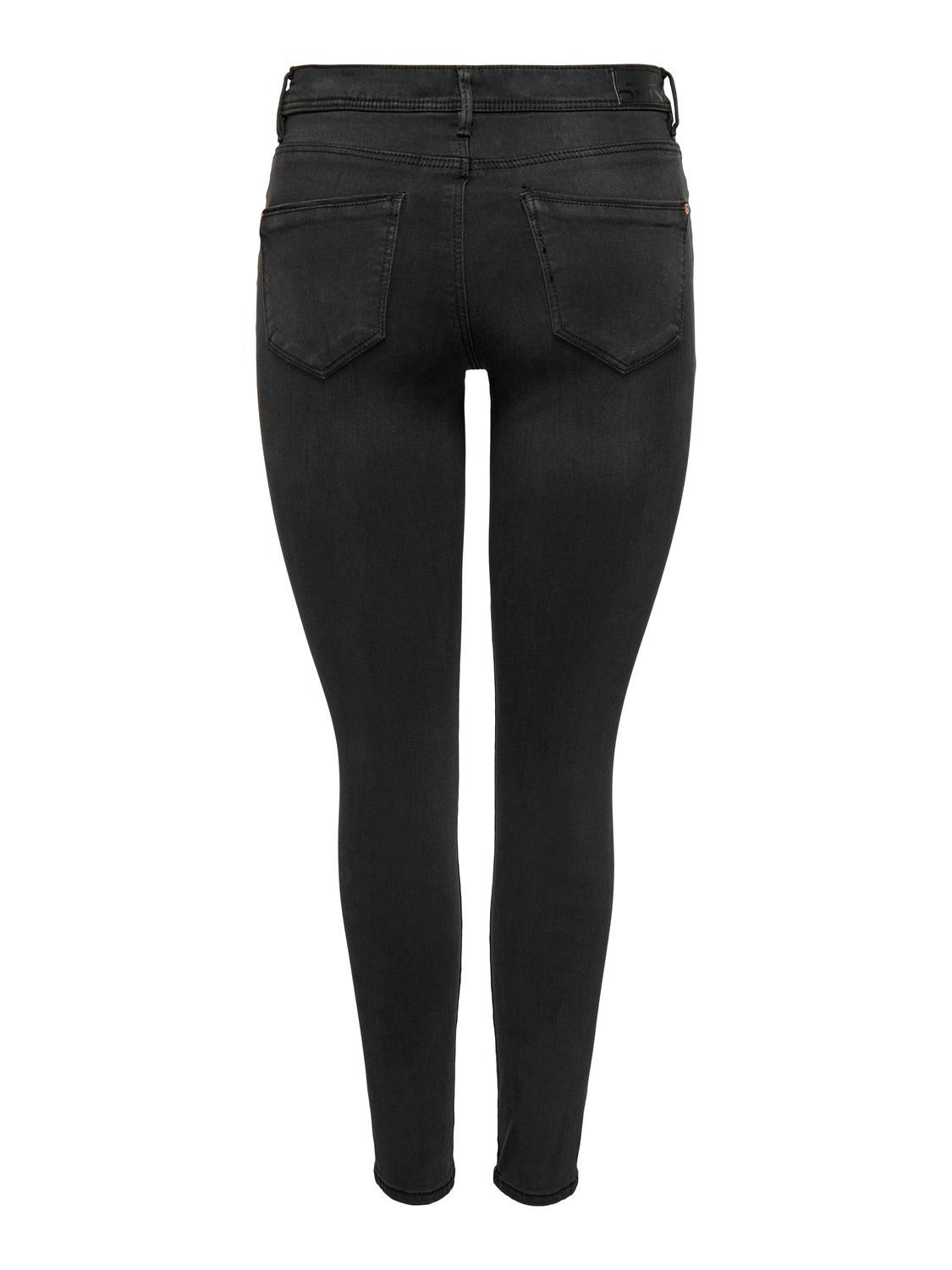 ONLY ONLWauw mid Skinny fit jeans -Washed Black - 15230459