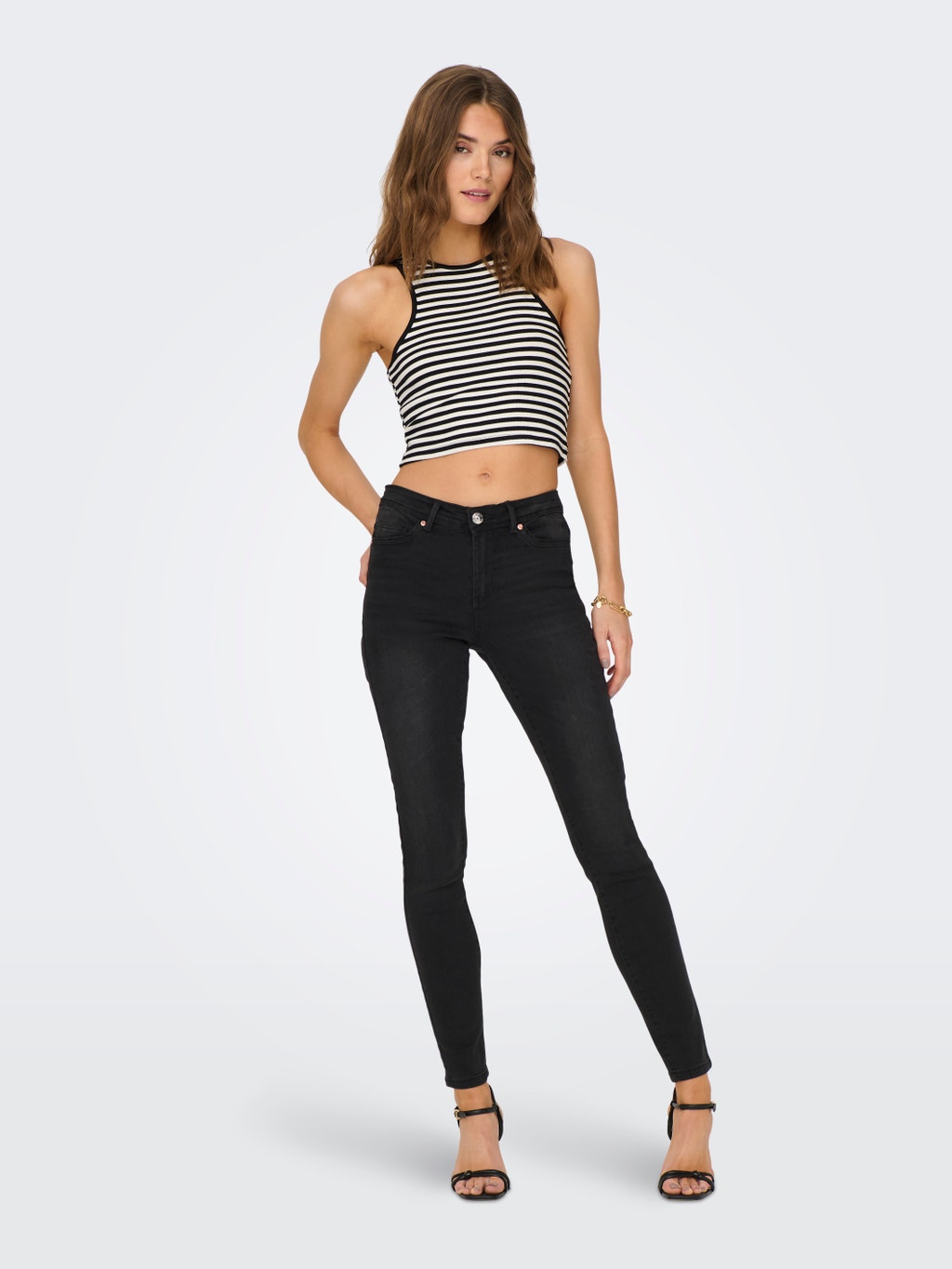 ONLY Women's Jeans Onlwauw Mid Skinny Dnm Bj370 Noos, blue ONLY Women's Jeans Onlwauw Mid Skinny Dnm Bj370 Noos, blue