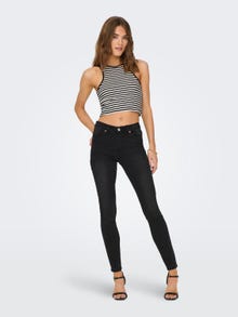 ONLY ONLWauw mid Skinny fit-jeans -Washed Black - 15230459