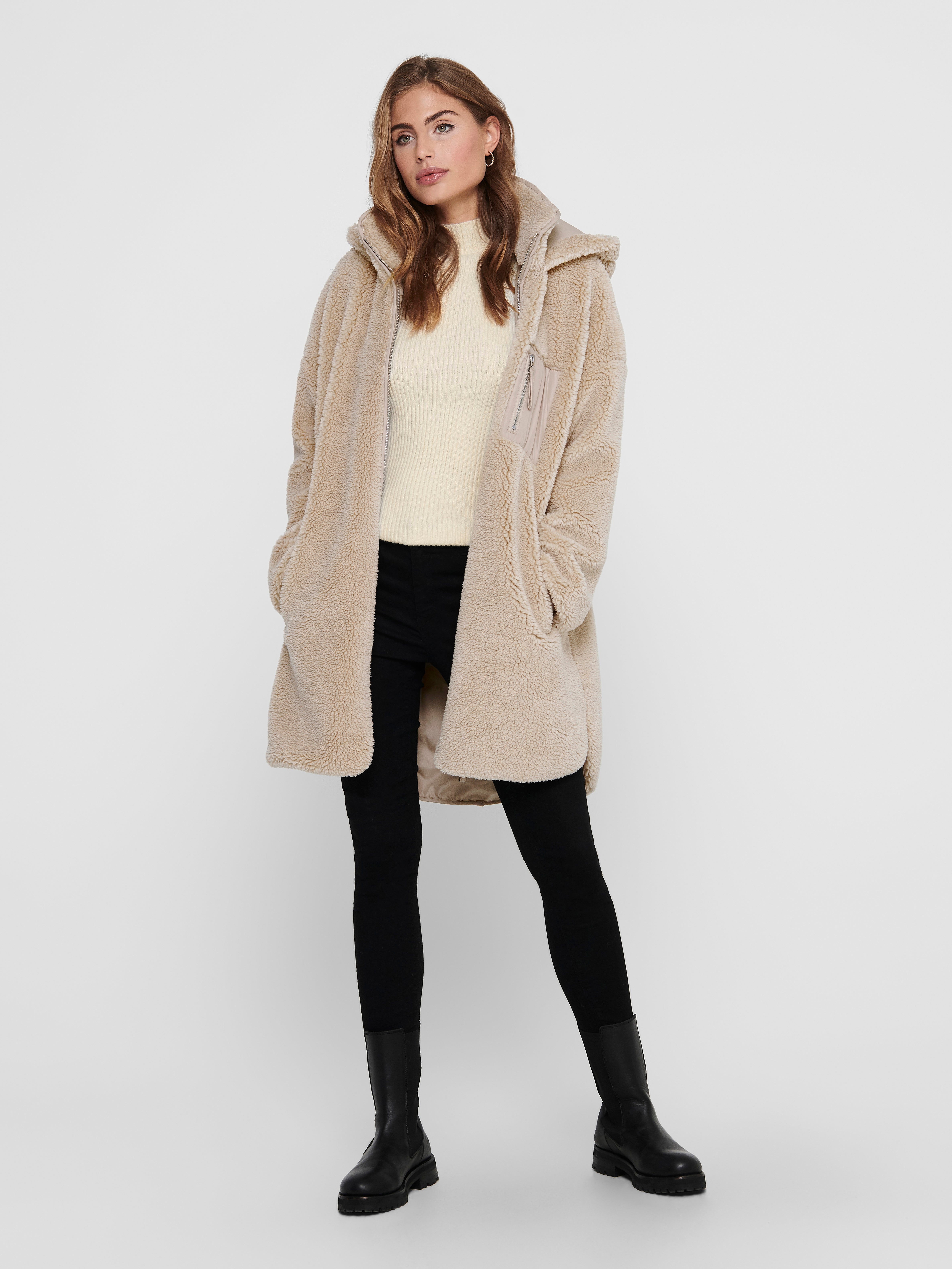 ONLSASCHA Teddy coat Light Brown ONLY® - Main Image