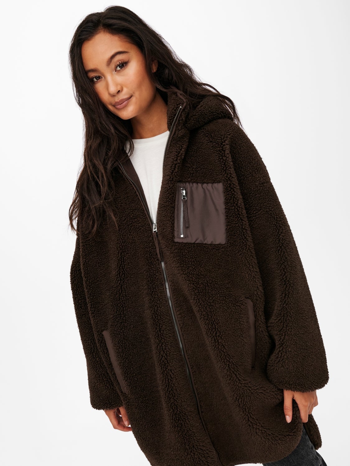 red sherpa jacket
