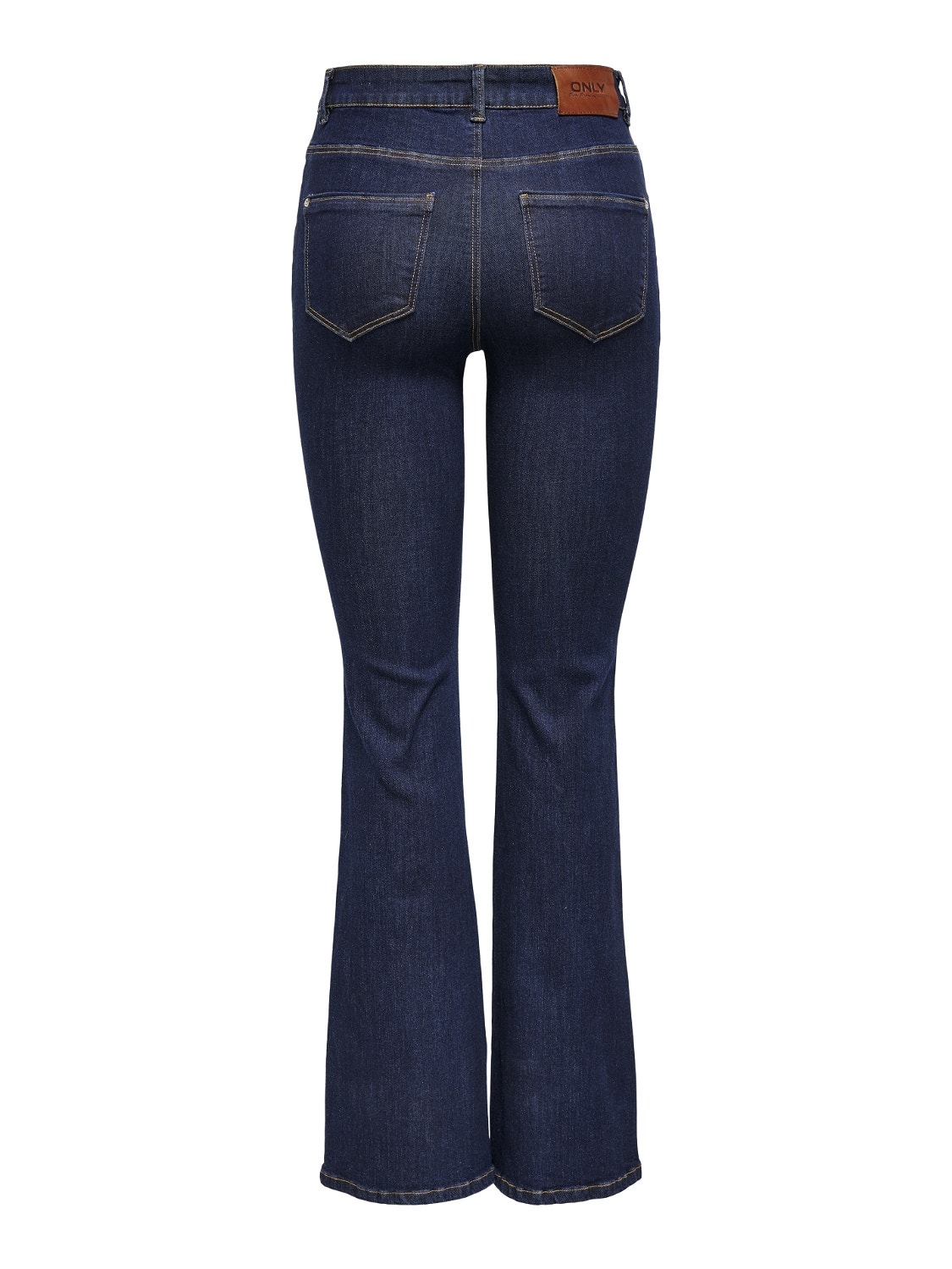 ONLY Ausgestellt Hohe Taille Jeans -Dark Blue Denim - 15230472