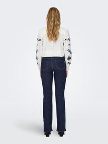 ONLY Ausgestellt Hohe Taille Jeans -Dark Blue Denim - 15230472