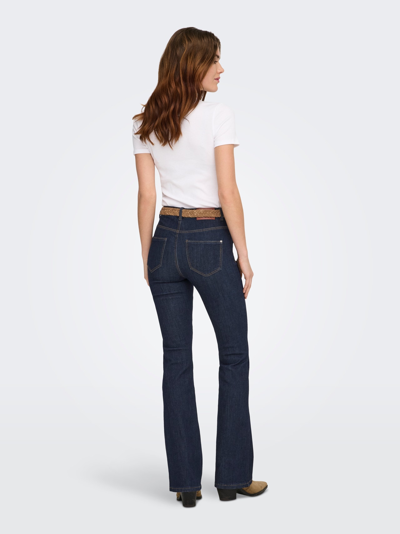 Only Jeans Onlwauw Flared Jeans - Dark Blue - W30/L34 Only Jeans Onlwauw Flared Jeans - Dark Blue - W30/L34