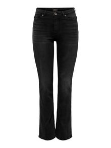 ONLY ONLWauw Life high-waist jeans -Washed Black - 15230476