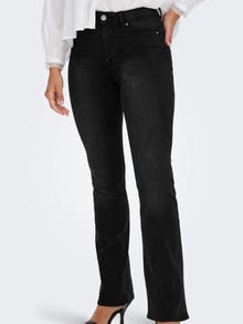 ONLY ONLWAUW HIGH WAIST FLARED JEANS -Washed Black - 15230476