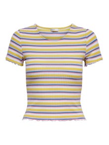 ONLY Normal geschnitten Rundhals T-Shirt -Goldfinch - 15230515