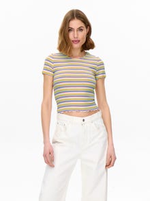 ONLY T-shirts Regular Fit Col rond -Goldfinch - 15230515
