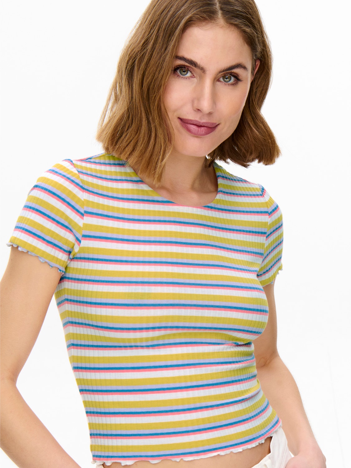 ONLY Striped Top -Goldfinch - 15230515