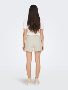 ONLY Shorts Regular Fit Taille haute Ourlets repliés -Ecru - 15230571