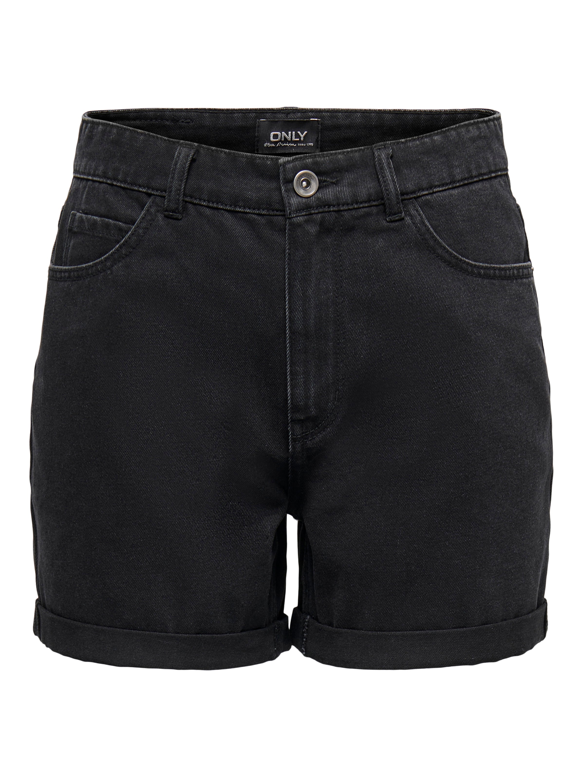 Thumbnail - Onlvega Hohe Taille Normal Geschnitten Jeans-shorts