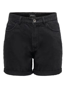 ONLY ONLVega life hw mamá Shorts -Black Denim - 15230571