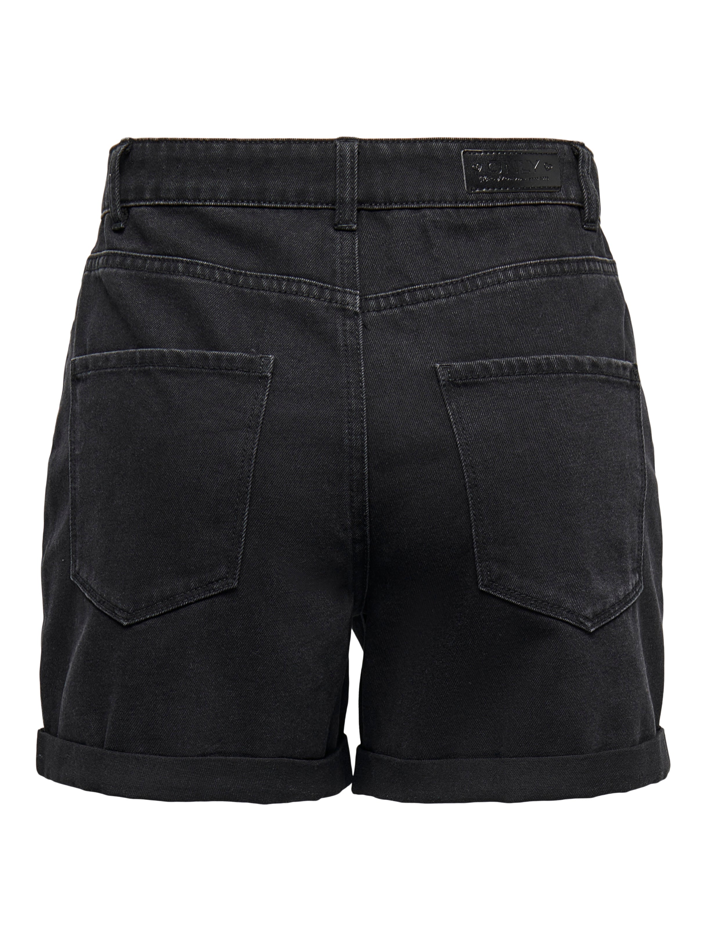 Thumbnail - Onlvega Hohe Taille Normal Geschnitten Jeans-shorts