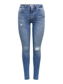 ONLY ONLPower Life Mid Push Skinny jeans -Medium Blue Denim - 15230607