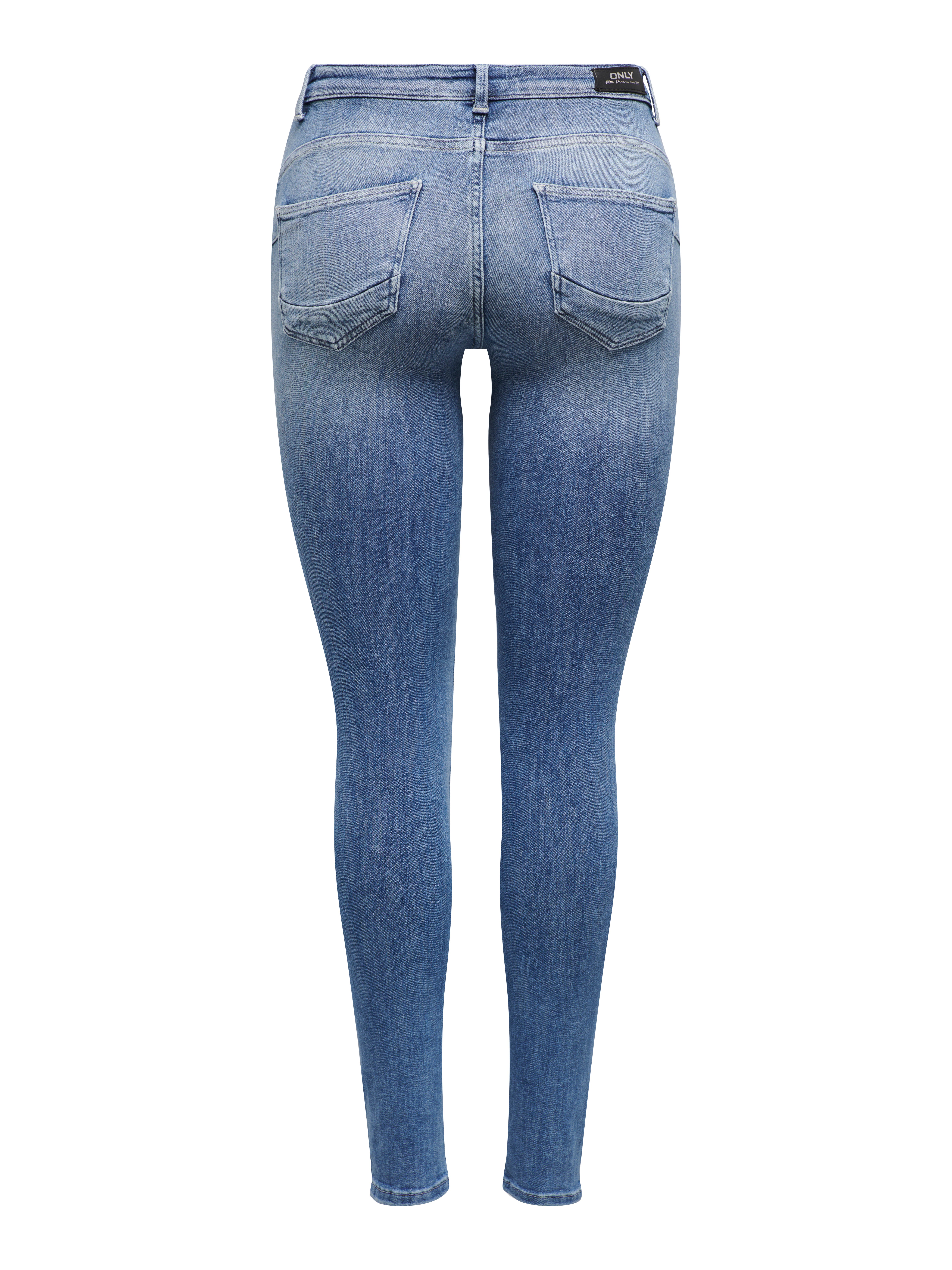 ONLPOWER Mittlere Taille Skinny Fit Jeans | Mittelblau | ONLY® 