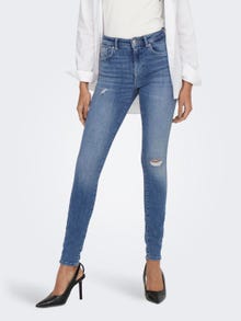 ONLY Jeans Skinny Fit Taille moyenne -Medium Blue Denim - 15230607