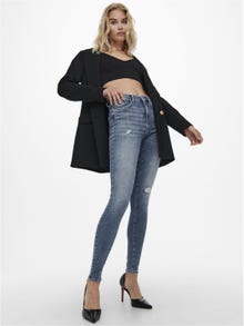 ONLY Skinny Fit Mittlere Taille Jeans -Medium Blue Denim - 15230607
